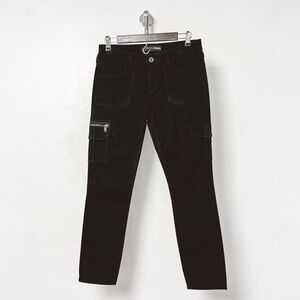 Express Jeans Winter‎ Holiday Casual Cotton Blend Cargo Utility Denim Black